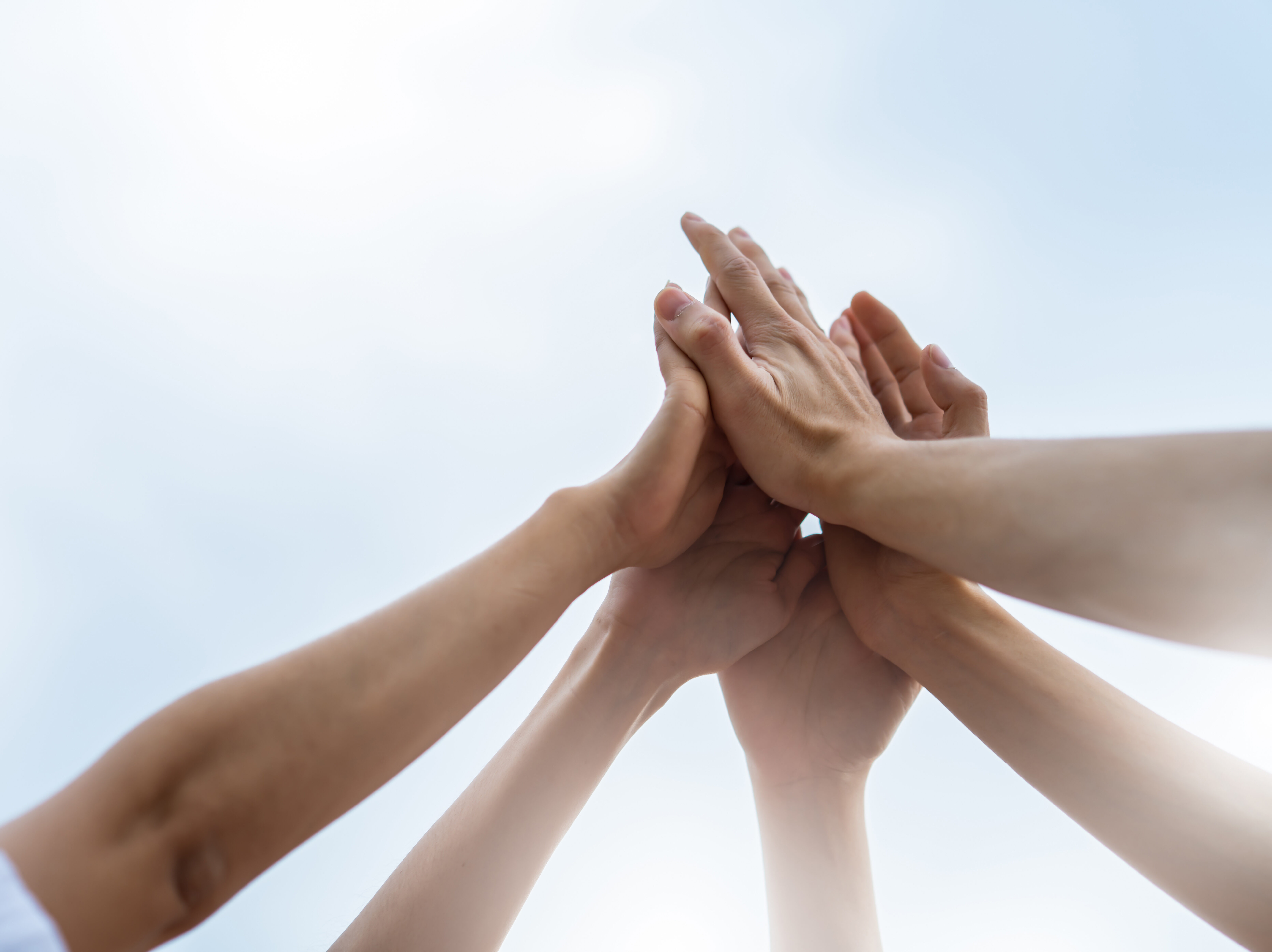 Panoramic Teamwork,empathy,partnership and Social connection in